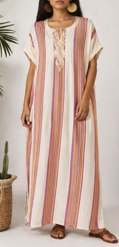 Gandoura Caftan Marocaine  - Style Marrakech Bohème