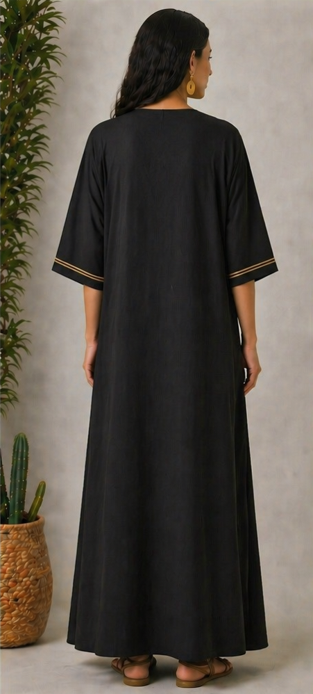 Gandoura Marocaine  – Élégance Sobre & Confort Absolu
