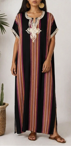Gandoura Caftan Marocaine  - Style Marrakech Bohème