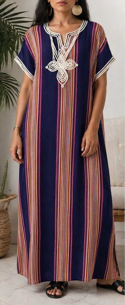 Gandoura Caftan Marocaine  - Style Marrakech Bohème