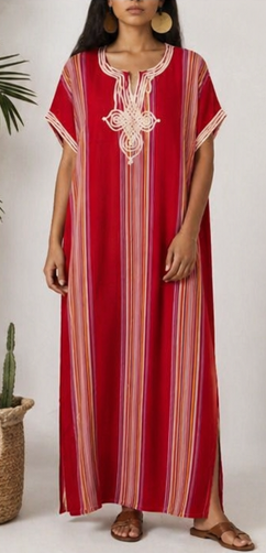 Gandoura Caftan Marocaine  - Style Marrakech Bohème