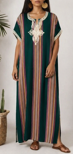 Gandoura Caftan Marocaine  - Style Marrakech Bohème
